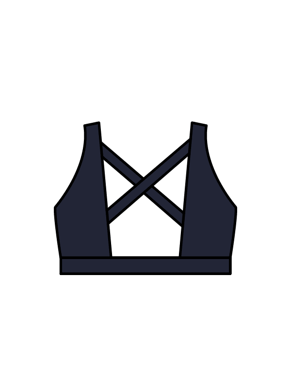 ASPIRE DANCE ACADEMY - WINNIE CROP NAVY (IN-STOCK)