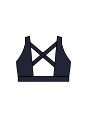 ASPIRE DANCE ACADEMY - WINNIE CROP NAVY (IN-STOCK)