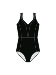 ACROFLEX RECREATIONAL - WINNIE LEOTARD BLACK (IN-STOCK)
