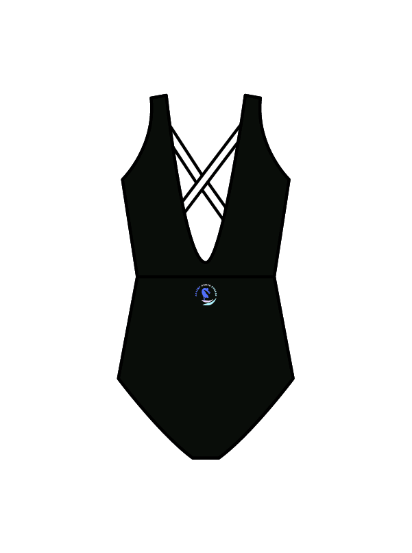 ASCEND DANCE DUNDEE - WINNIE LEOTARD BLACK/WHITE (IN-STOCK)