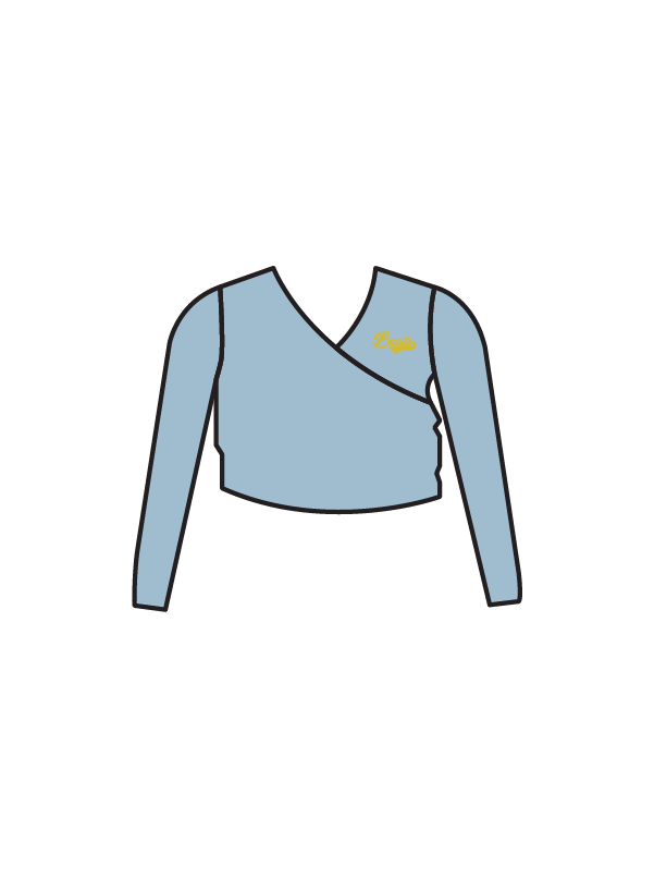 BEATS DANCE - WRAP CARDIGAN BLUE (BESPOKE)