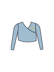 BEATS DANCE - WRAP CARDIGAN BLUE (BESPOKE)