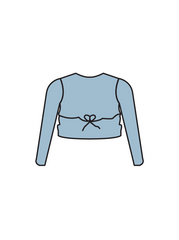 BEATS DANCE - WRAP CARDIGAN BLUE (BESPOKE)