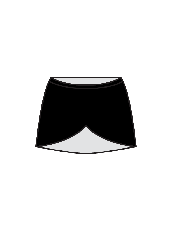 BEATS DANCE - WRAP SKIRT BLACK (BESPOKE)