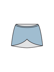 BEATS DANCE - WRAP SKIRT BLUE (BESPOKE)