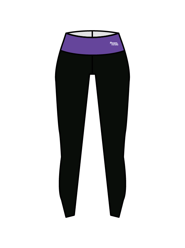 AERIAL NINJAS - YOGA LEGGINGS BLACK/PURPLE (IN-STOCK)