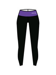 ANGELA WATSON - YOGA LEGGINGS BLACK/PURPLE (IN-STOCK)