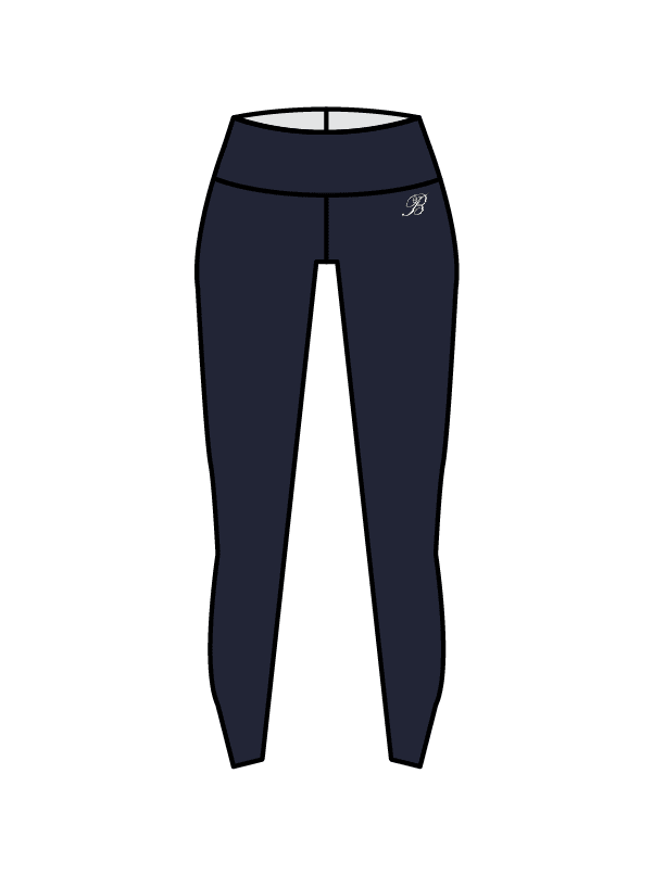 BELIEVE SCHOOL OF DANCE - YOGA LEGGINGS NAVY (IN-STOCK)