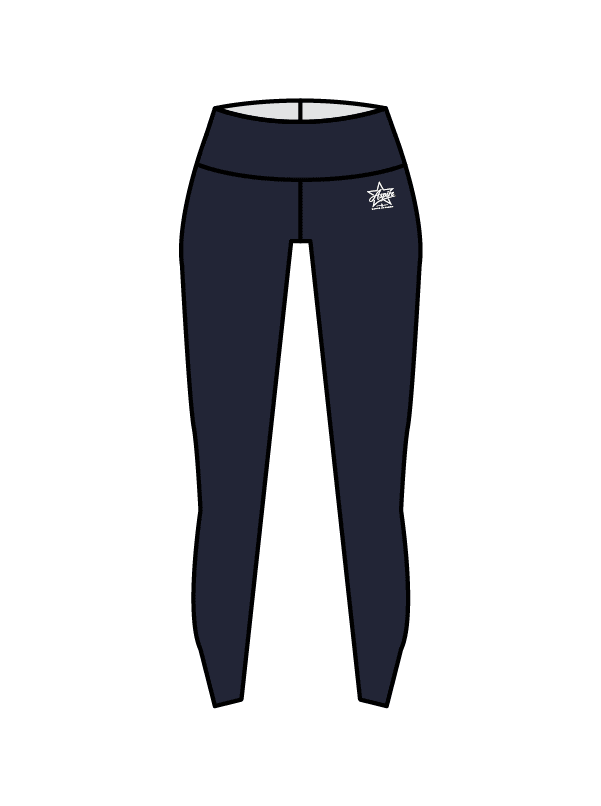 ASPIRE DANCE ACADEMY - YOGA LEGGINGS NAVY (IN-STOCK)