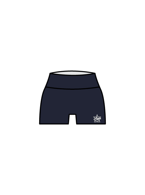 ASPIRE DANCE ACADEMY - YOGA SHORTS NAVY (IN-STOCK)