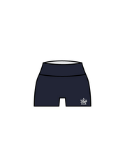 ASPIRE DANCE ACADEMY - YOGA SHORTS NAVY (IN-STOCK)