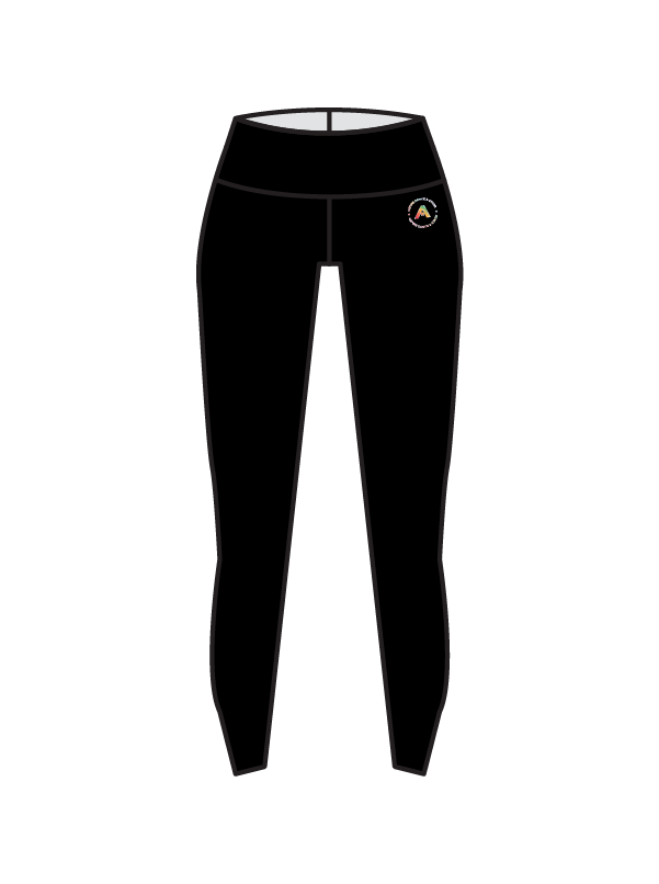 ASPIRE DANCE & STAGE - YOGA LEGGINGS BLACK (IN-STOCK)
