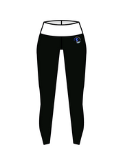 ASCEND DANCE DUNDEE - YOGA LEGGINGS BLACK/WHITE (IN-STOCK)