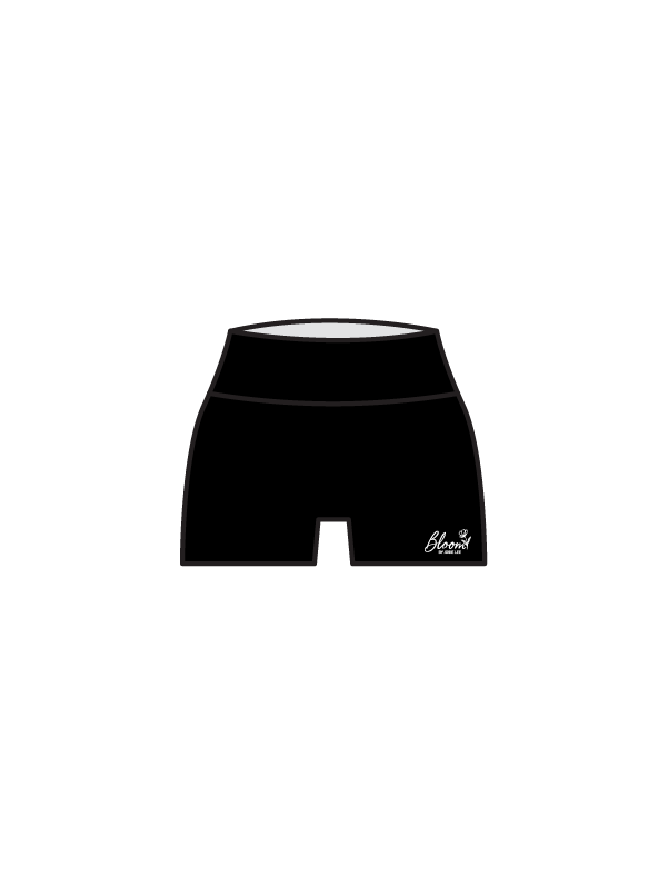 BLOOM BY JOSIE LEE - YOGA SHORTS BLACK (IN-STOCK)