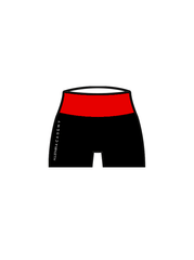 ALLSTARS ACADEMY - YOGA SHORTS BLACK/RED (IN-STOCK)