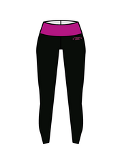 AMBITIONS DANCE SCHOOL - YOGA LEGGINGS BLACK/PINK (IN-STOCK)