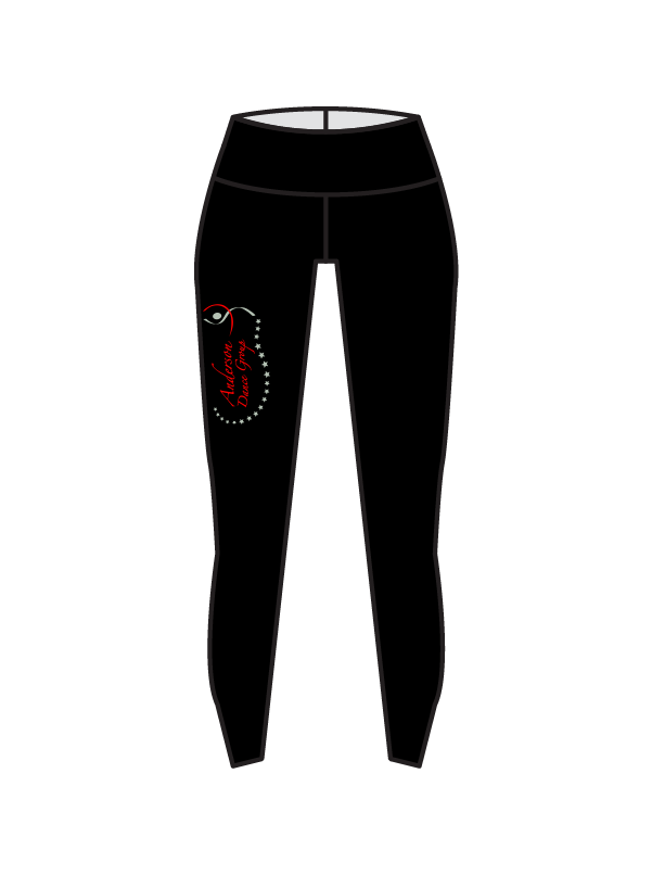 ANDERSON DANCE GROUP - YOGA LEGGINGS BLACK (IN-STOCK)