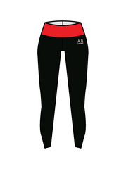 AB DANCE - YOGA LEGGINGS BLACK/RED (IN-STOCK)