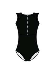 ADORE DANCE LONDON - ZARA LEOTARD BLACK (IN-STOCK)