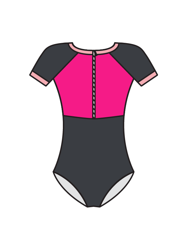 ARABELLA DANCE ACADEMY - ZARA SHORT SLEEVE LEOTARD (BESPOKE)