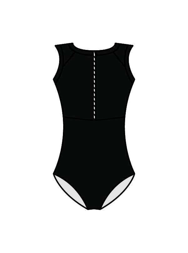 ADRENALINE DANCE COMPANY - ZARA LEOTARD BLACK (IN-STOCK)