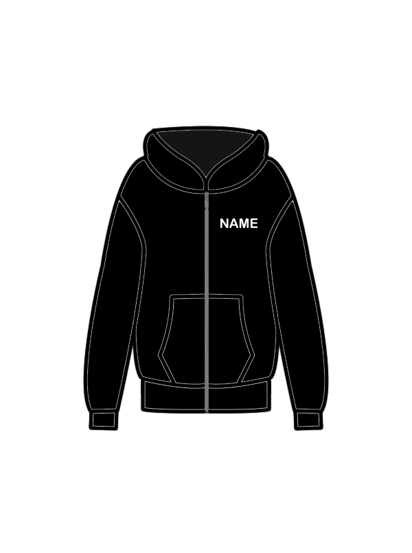 AERIAL NINJAS - ZOODIE BLACK (J) (IN-STOCK)