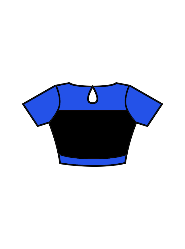 BOUNDARY - AVA SHORT SLEEVE KEYHOLE CROP (BESPOKE)