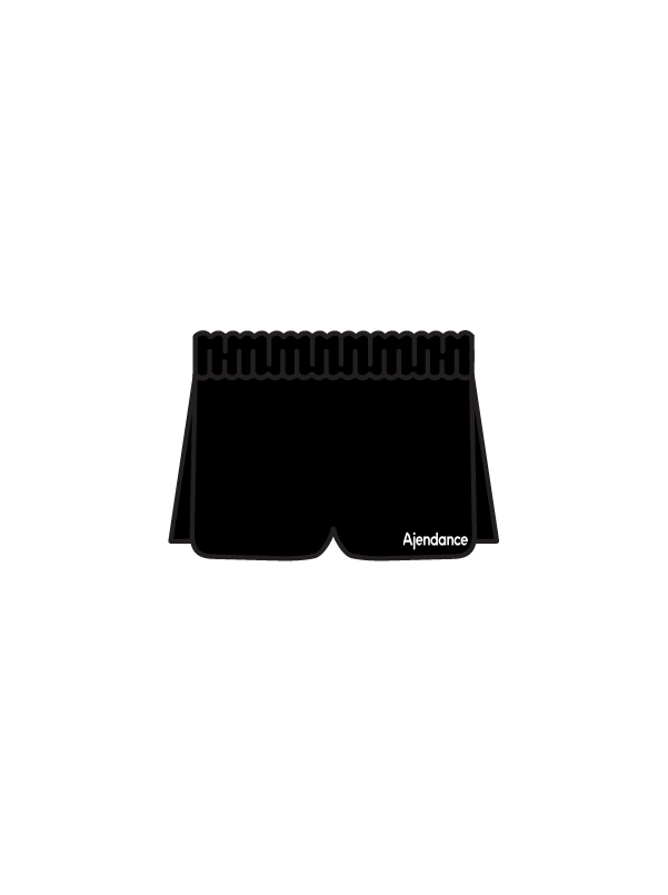 AJENDANCE - DUAL SHORTS BLACK (IN-STOCK)
