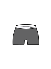 BERNESE - WAISTBAND SHORTS GREY/WHITE (BESPOKE)