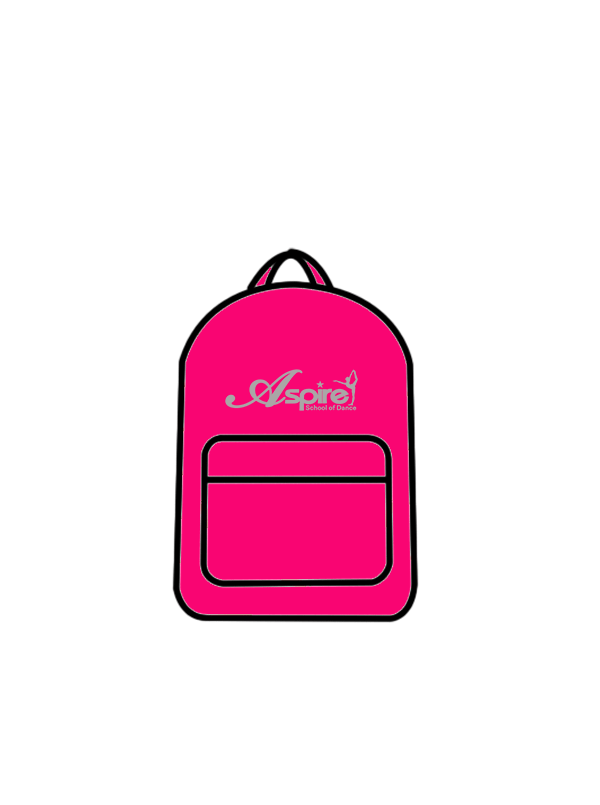 ASPIRE SCHOOL OF DANCE - BACKPACK PINK (B) (IN-STOCK)
