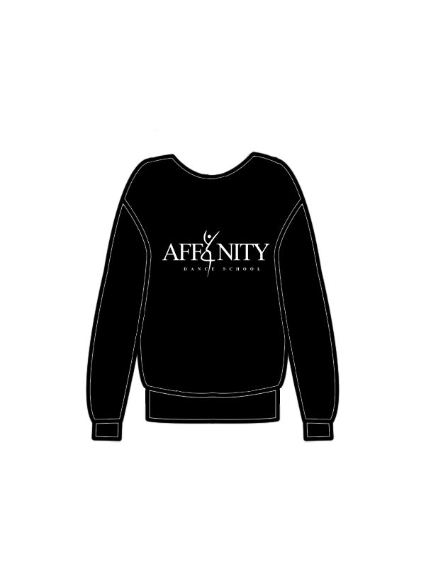 AFFINITY DANCE SCHOOL - SWEATSHIRT BLACK (J) (IN-STOCK)