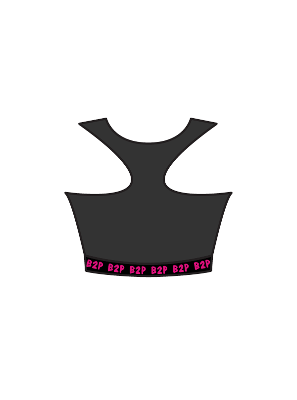 BORN 2 PERFORM - ZOE BRANDED ELASTIC CROP (BESPOKE)